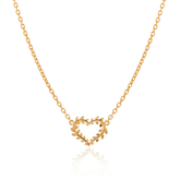 Gold Leaf Heart Necklace