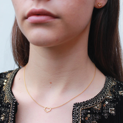 Gold Leaf Heart Necklace