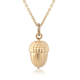 Rose Gold Acorn Pendant