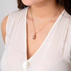 Rose Gold Acorn Pendant