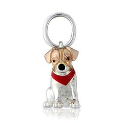 STERLING SILVER JACK RUSSELL DOG CHARM