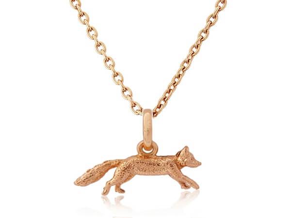 ROSE GOLD MR FOX PENDANT