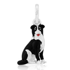 STERLING SILVER COLLIE DOG CHARM
