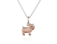 STERLING SILVER YORKSHIRE TERRIER PENDANT