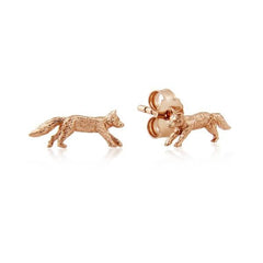 ROSE GOLD MR FOX EARRINGS