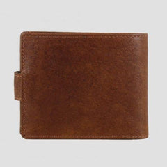 tan leather wallet reverse view