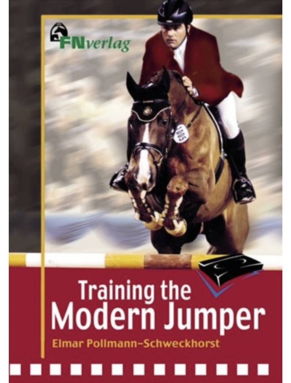 Cover of the DVD 'Training the Modern Jumper' featuring an image of a rider on a show jumper horse in motion.
