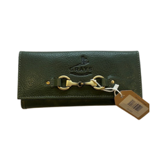 Purse Natural Green Leather by Grays The Lily