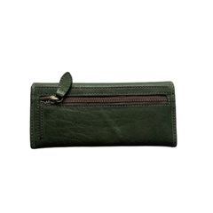 Purse Natural Green Leather by Grays The Lily