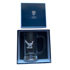 Walking Pheasant Glass Tankard