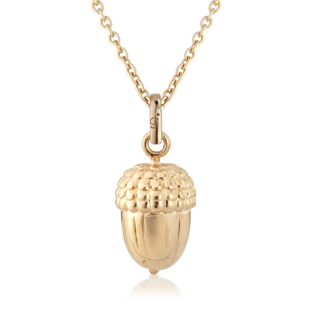 Rose Gold Acorn Pendant
