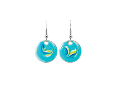 ISABELA TURQOISE ENAMEL DROP EARRINGS