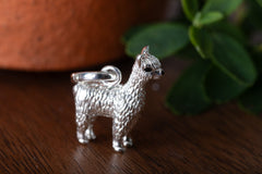 Sterling Silver Alpaca Charm