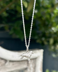 STERLING SILVER COCKER SPANIEL PENDANT